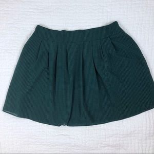 A New Day Plaid Green Skirt
